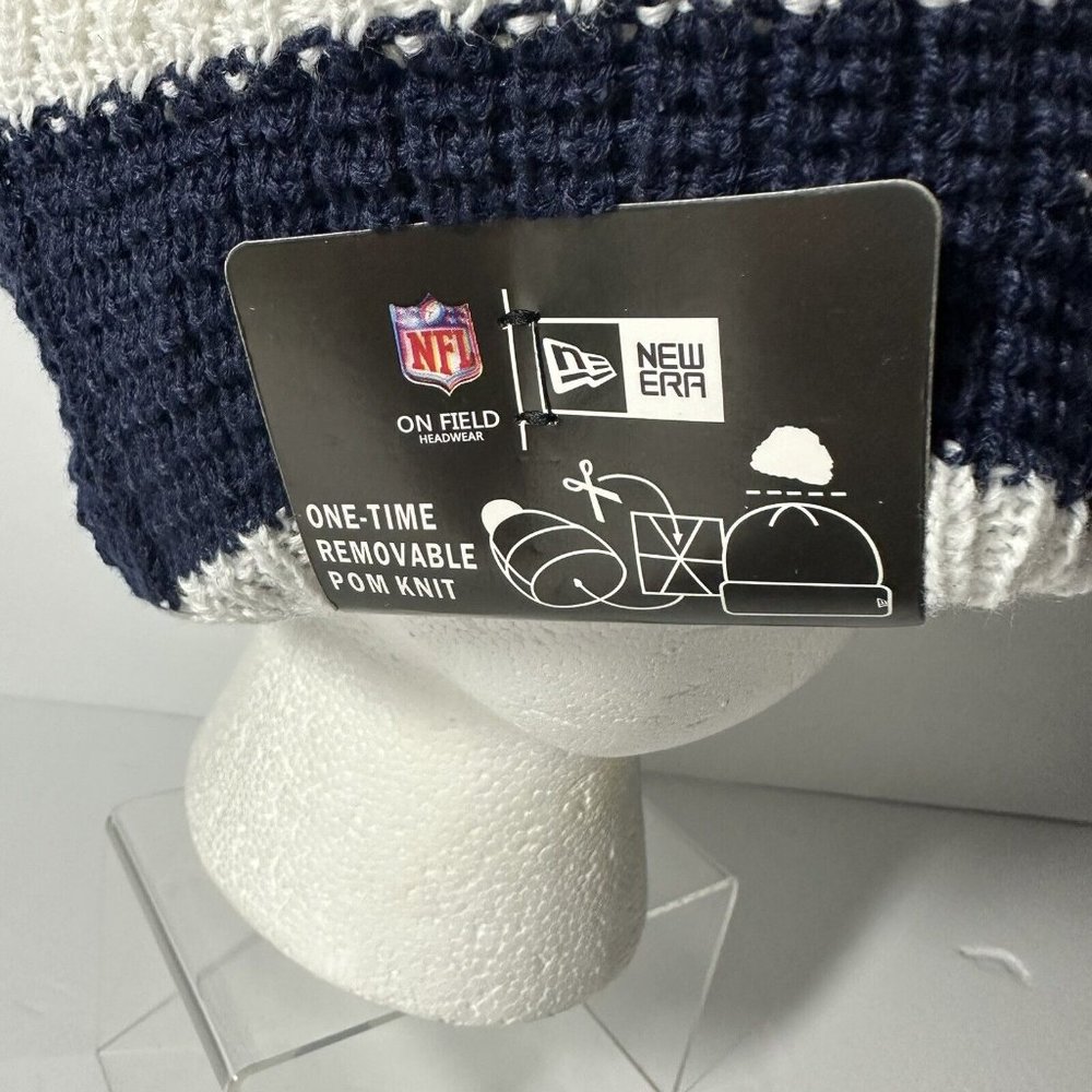 NFL Dallas Cowboys Winter Knit New Era Cap New With Tag Fleece Lined - Picture 5 of 9